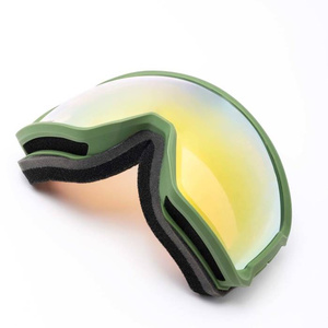 Gogle Snowboardowe IMX Peak Green Matt/Sand - Szyba Podwójna Gold Irridium + Brown
