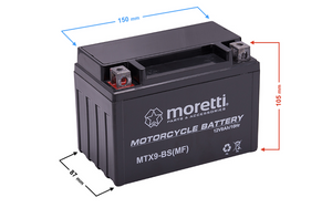 Akumulator AGM (Gel) MTX9-BS MORETTI